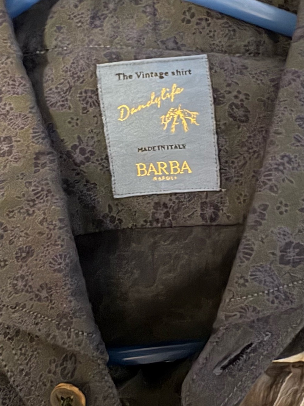 Barba Napoli "Dandylife" The Vintage Shirt–Size 41/16